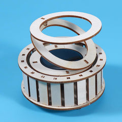 Solar Energy Double Ring Toy DIY Teaching Device Material