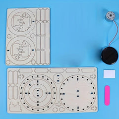 Solar Energy Double Ring Toy DIY Teaching Device Material