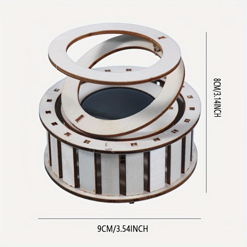 Solar Energy Double Ring Toy DIY Teaching Device Material