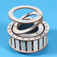 Solar Energy Double Ring Toy DIY Teaching Device Material