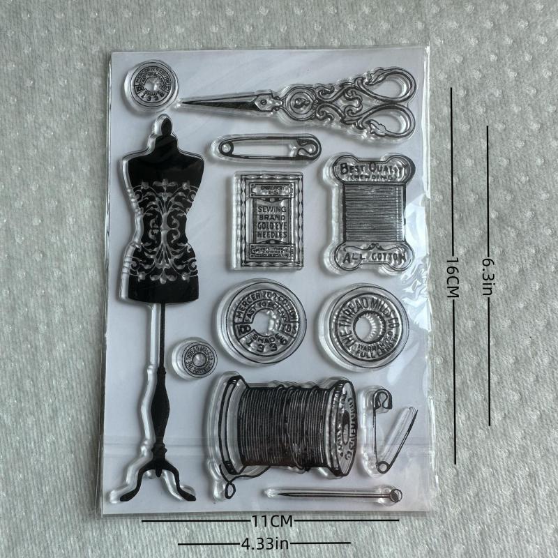 Ancient Style Journal & Paper Stickers Transparent Seal TPR Decorative Stickers
