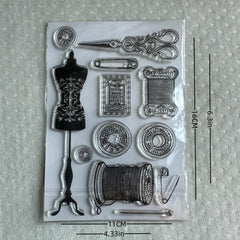 Ancient Style Journal & Paper Stickers Transparent Seal TPR Decorative Stickers