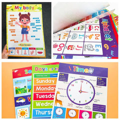 18 Themes Educational Posters for Toddlers Kids Children