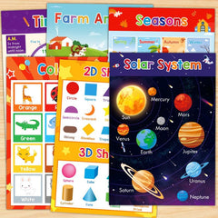 18 Themes Educational Posters for Toddlers Kids Children