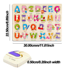 Wooden Peg Puzzles Set For Toddlers Educational Toy