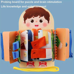Montessori Life Skills Busy Board Puzzle Gift