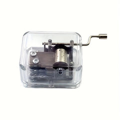 Transparent Hand Cranked Music Box
