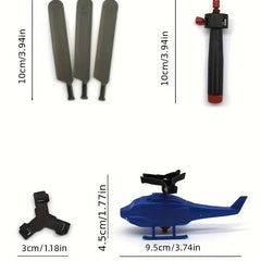 Mini Helicopter Flying Pull Rope Remote Control Toy Kids Christmas Birthday Gift