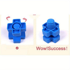 15sets Nut Shaped Plastic Building Blocks Educational Toys For Kids