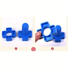 15sets Nut Shaped Plastic Building Blocks Educational Toys For Kids
