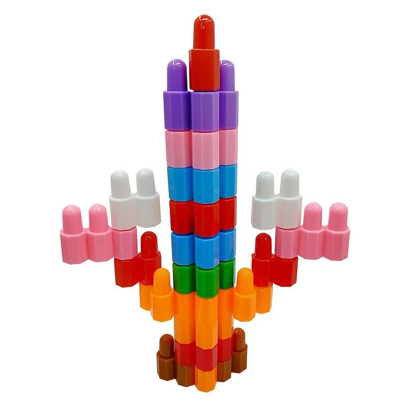 Kids Educational Plastic Building Blocks Rocket Bullet
