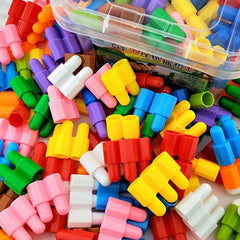 Kids Educational Plastic Building Blocks Rocket Bullet