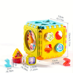 Cube Puzzle Toy Building Blocks Kids Shape Matching