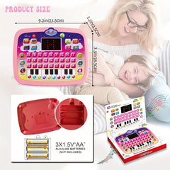 Interactive Kids Tablet Toddler Learning Pad With LED Screen