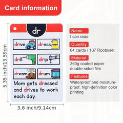 Roots English Pinyin Flash Card Educational Toy