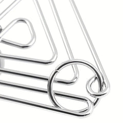 Metal Triangle Ring Puzzle Game Challenge Toys Adults Kids