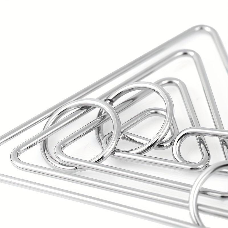 Metal Triangle Ring Puzzle Game Challenge Toys Adults Kids