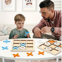 Wooden Educational Tic tac toe Game Family Game Table Toys