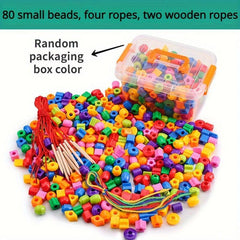 Kids Beaded Building Blocks Toys Geometric Shape Bracelets