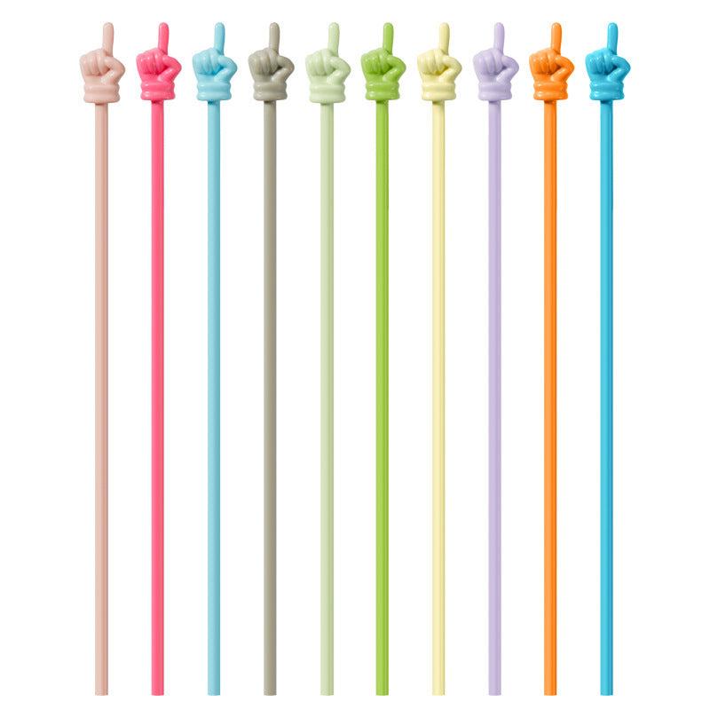 10pcs Morandi Macaron Random Children's Finger Reading Stick