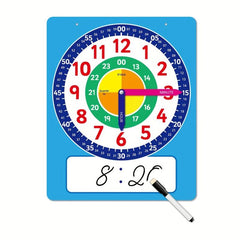 Kid Kindergarten Clock Teaching Demonstration Time Clock To Learn