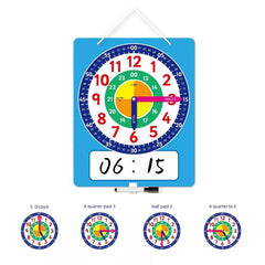 Kid Kindergarten Clock Teaching Demonstration Time Clock To Learn