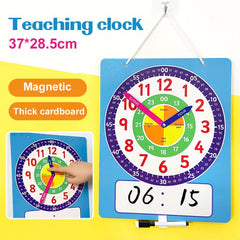 Kid Kindergarten Clock Teaching Demonstration Time Clock To Learn