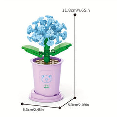 Kids Building Blocks Bouquets & Insert Toys Home Office Plant Decoration Gift