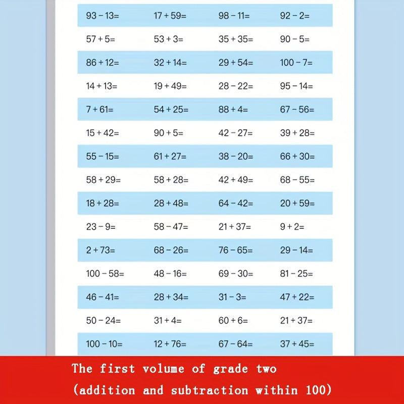 Daily Math Addition Subtraction Practice for 1st and 2nd Graders