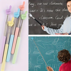 Retractable Teacher Pointer for Classroom, Reading, School