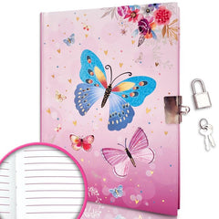 160 Pages Kids Diary with Lock 7x5 3 Inch Secret Pink Journal
