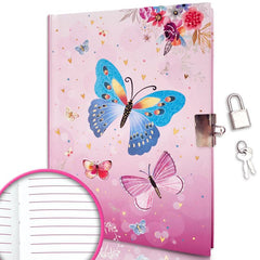 160 Pages Kids Diary with Lock 7x5 3 Inch Secret Pink Journal