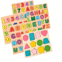Alphabet Digital Puzzles for Toddlers Educational Scratching Board Toys