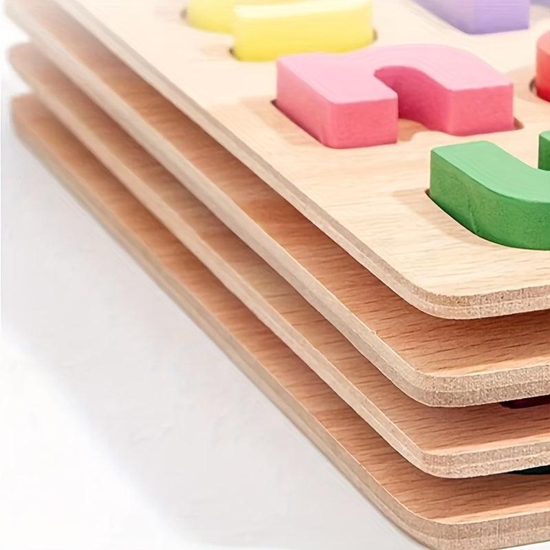 Alphabet Digital Puzzles for Toddlers Educational Scratching Board Toys