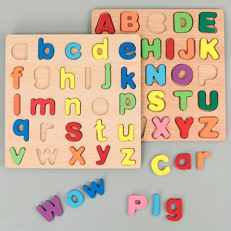 Alphabet Digital Puzzles for Toddlers Educational Scratching Board Toys