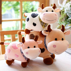 Cow Doll Plush Toy 9.8in - Multiple Colors - Gift for Holidays