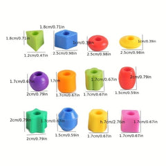 Math Toy Set: Number, Geometric Blocks, Beads & More