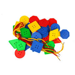 Math Toy Set: Number, Geometric Blocks, Beads & More