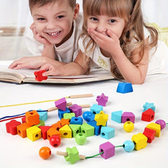 Math Toy Set: Number, Geometric Blocks, Beads & More