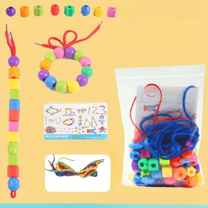 Math Toy Set: Number, Geometric Blocks, Beads & More