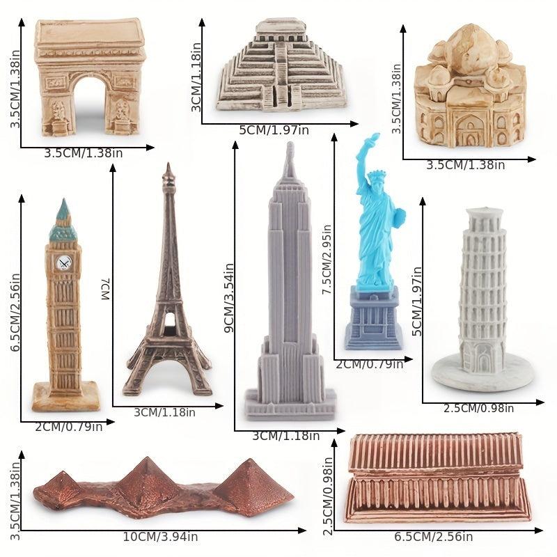 World Landmarks Models & Toys Set