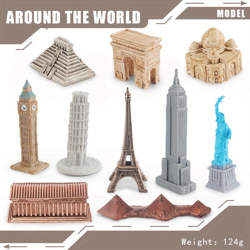 World Landmarks Models & Toys Set