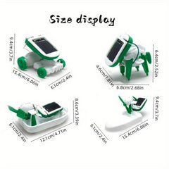 DIY 6-in-1 Strange Assembly Solar Toys