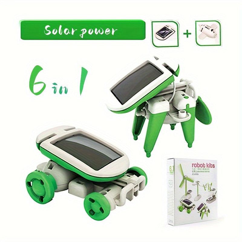 DIY 6-in-1 Strange Assembly Solar Toys