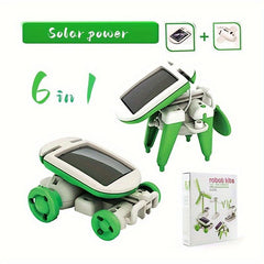 DIY 6-in-1 Strange Assembly Solar Toys