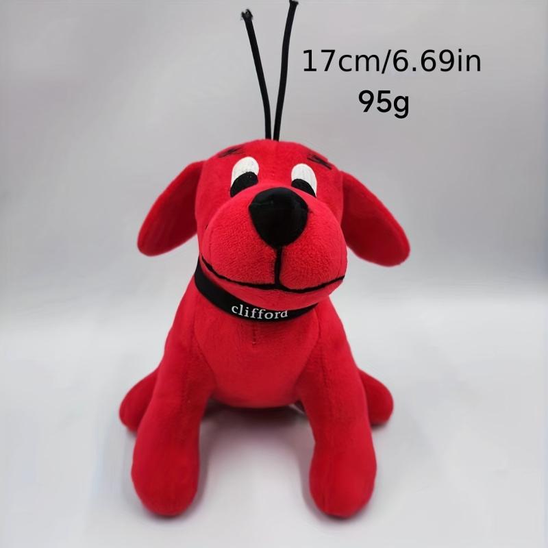 Red Dog Plush Toy Doll Halloween Gift Stuffed Animal