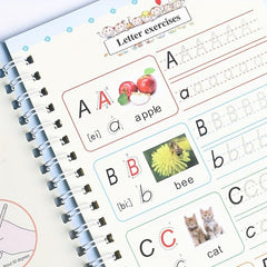 4 Reusable Magical Handwriting Workbooks Practice Copybook for Children