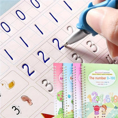 4 Reusable Magical Handwriting Workbooks Practice Copybook for Children
