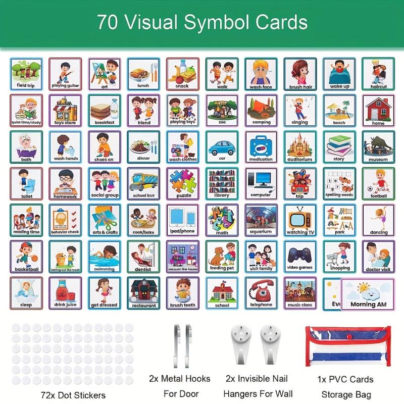 Children's Visual Scheduling Cards - Daily Chores Chart