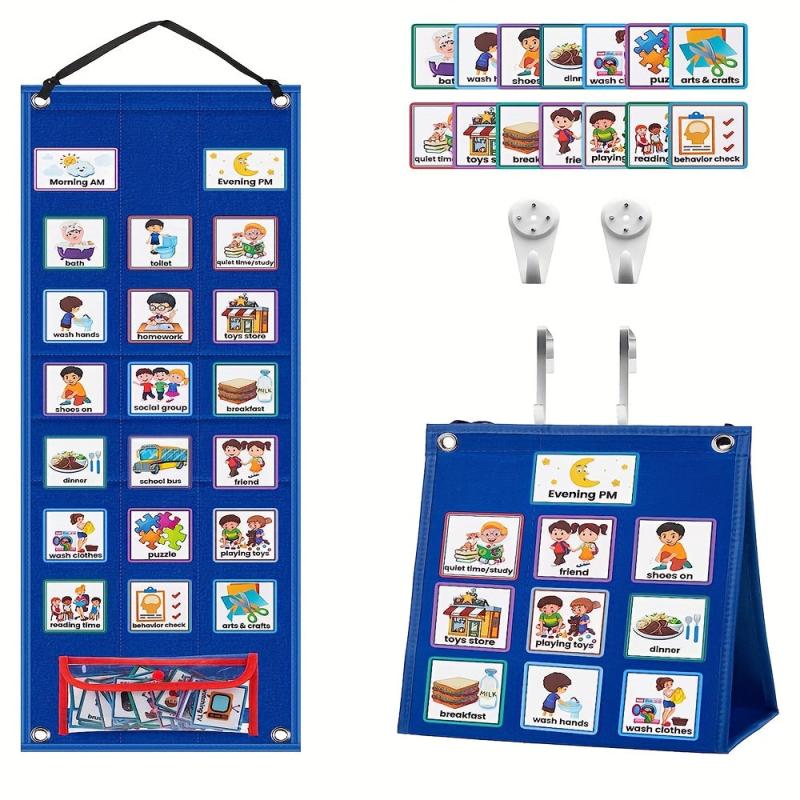 Children's Visual Scheduling Cards - Daily Chores Chart